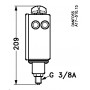 DANFOSS 017-523966 — Реле давления RT200 для тяжелых условий эксплуатации, диапазон настройки уставки 0,2-6 бар, дифференциал 0,25 бар, присоединение G 3/8 017-523966 DANFOSS 017-523966 — Реле давления RT200 для тяжелых условий эксплуатации, диапазон настройки уставки 0,2-6 бар, дифференциал 0,25 бар, присоединение G 3/8 017-523966