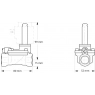 DANFOSS 032U7115 — Клапан электромагнитный EV220B, присоединение внутренняя резьба G 1/2", материал уплотнения EPDM, нормально закрытый 032U7115