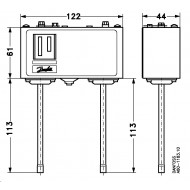 DANFOSS KP15 Реле давления -0,2-7,5 / 8-32 бар 060-001066