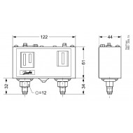 DANFOSS KP 15 Реле давления 060-124366