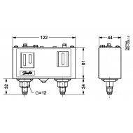 DANFOSS KP 15 Реле давления 060-124566