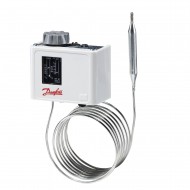 DANFOSS 060L112566 — Реле температуры (термостат) KP, IP 30/44, диапазон регулирования 80...150 °C, длина трубки 2 м 060L112566