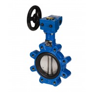 DANFOSS 082X3073 — Затвор дисковый поворотный VFY-LG с резьбовыми проушинами, PN16, DN600, корпус GGG40, диск — чугун GGG40, уплотнение EPDM, с редуктором 082X3073