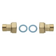 DANFOSS Резьбовые присоединительные патрубки, Dn40, R3/2xG2B (комплект из 2-х 087G6074