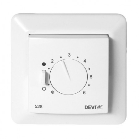 DEVI DEVIreg 532 140F1037 — Электронный терморегулятор со встроенным корпусом, с датчиком пола и воздуха 140F1037 DEVI DEVIreg 532 140F1037 — Электронный терморегулятор со встроенным корпусом, с датчиком пола и воздуха 140F1037