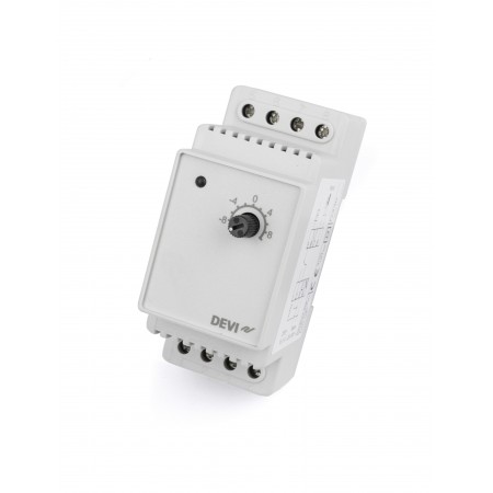 DEVI DEVIreg 330 140F1070 — Терморегулятор для систем обледенения, с датчиком на проводе, диапазон регулирования T -10…+10 °C 140F1070 DEVI DEVIreg 330 140F1070 — Терморегулятор для систем обледенения, с датчиком на проводе, диапазон регулирования T -10…+10 °C 140F1070