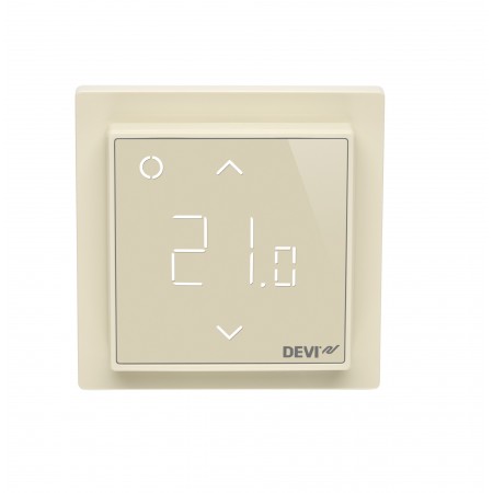 DEVI DEVIreg Smart 140F1142 — Программируемый терморегулятор интеллектуальный с Wi-Fi, бежевый 140F1142 DEVI DEVIreg Smart 140F1142 — Программируемый терморегулятор интеллектуальный с Wi-Fi, бежевый 140F1142