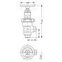 DANFOSS 148B5000 — Запорный клапан SVA-S 6 D ANG H-WHEEL 148B5000 DANFOSS 148B5000 — Запорный клапан SVA-S 6 D ANG H-WHEEL 148B5000