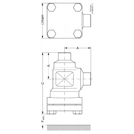 DANFOSS 148B5543 — Корпус фильтра FIA 32 D ANG 148B5543 DANFOSS 148B5543 — Корпус фильтра FIA 32 D ANG 148B5543