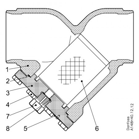 DANFOSS Корпус для фильтра FIA 65 A STR 148B5815 DANFOSS Корпус для фильтра FIA 65 A STR 148B5815